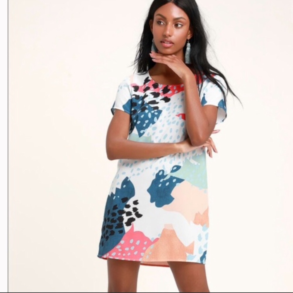 MinkPink CORAL SEA SHIFT DRESS